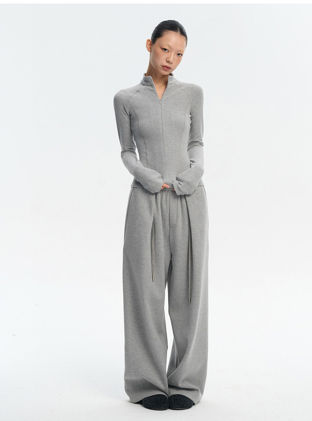 Fleece Wide Pants (2color)