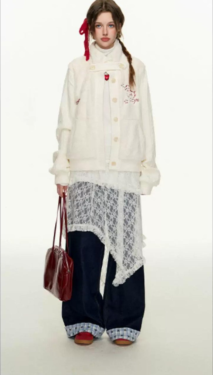 CyNi | COZY RABBIT HAIR CARDIGAN【ID:TN00097】