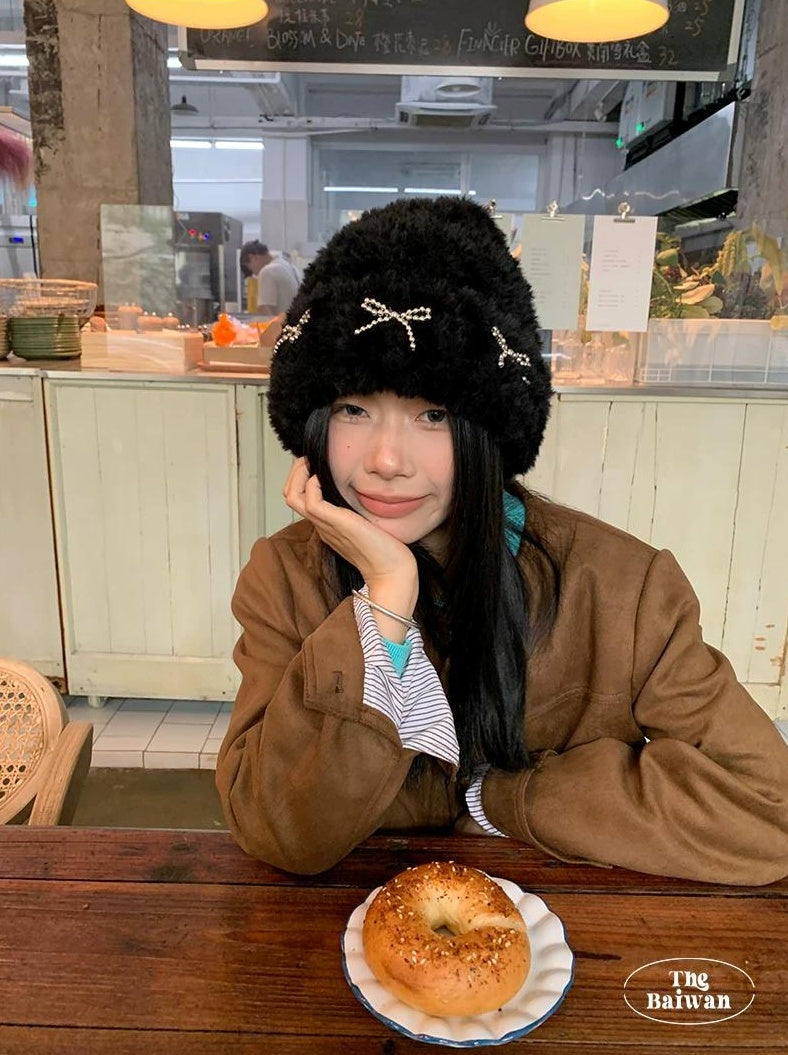 TRIA SELECT | WINTER PLUSH KNITTED HAT【ID:TN00081】