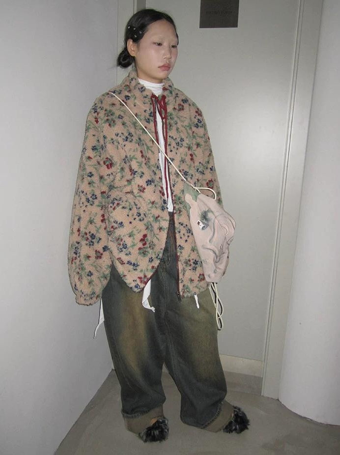 3months | RETRO PLUSH JACKET【ID:TN00050】