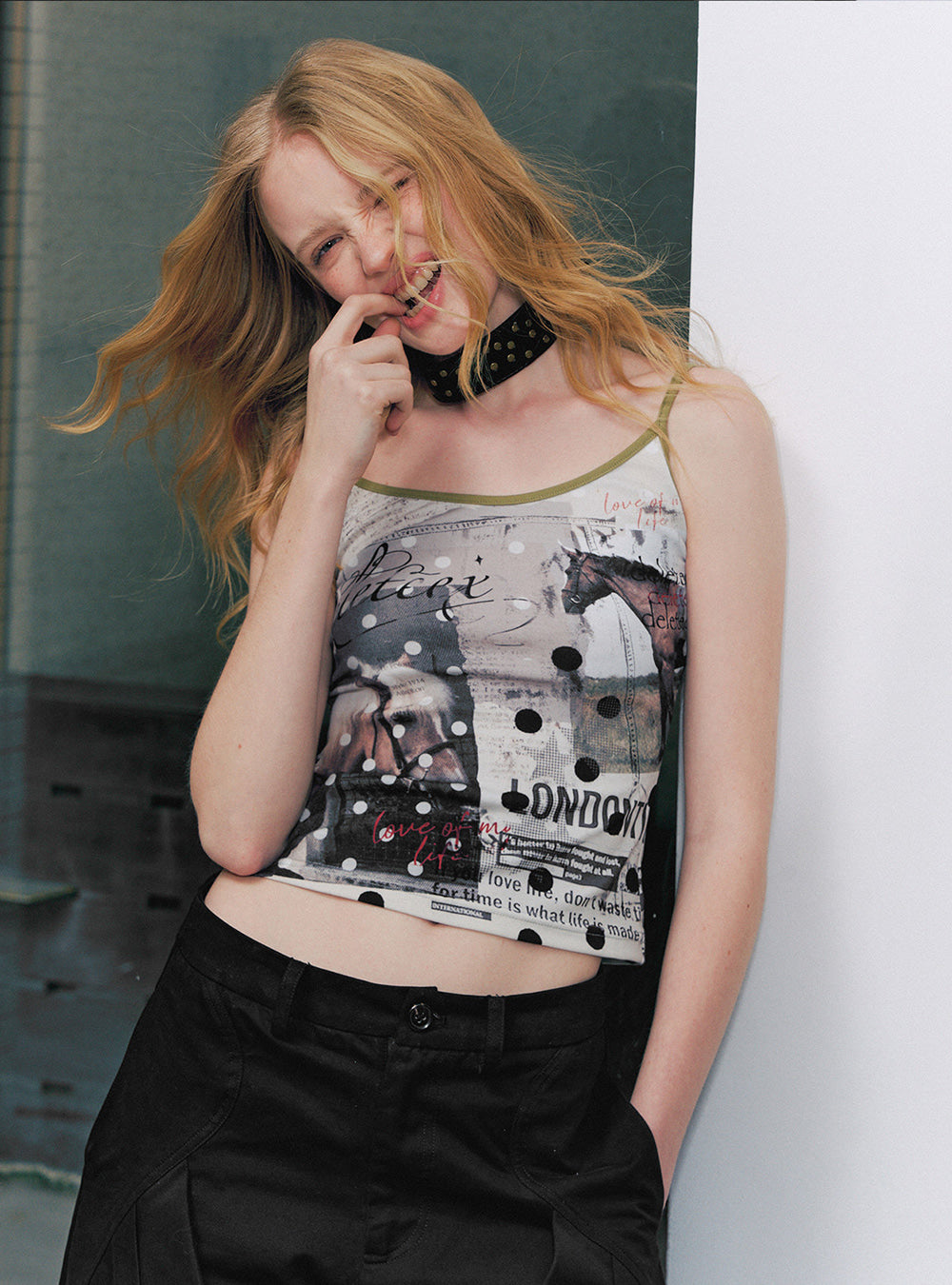 Equestrian Archive Print Camisole Top