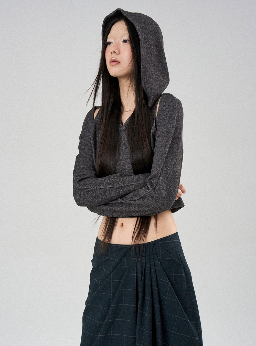 Urban Edge Cropped Hoodie
