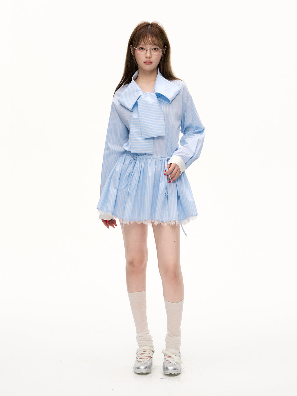 Romance Nanci Lace Shirt Dress