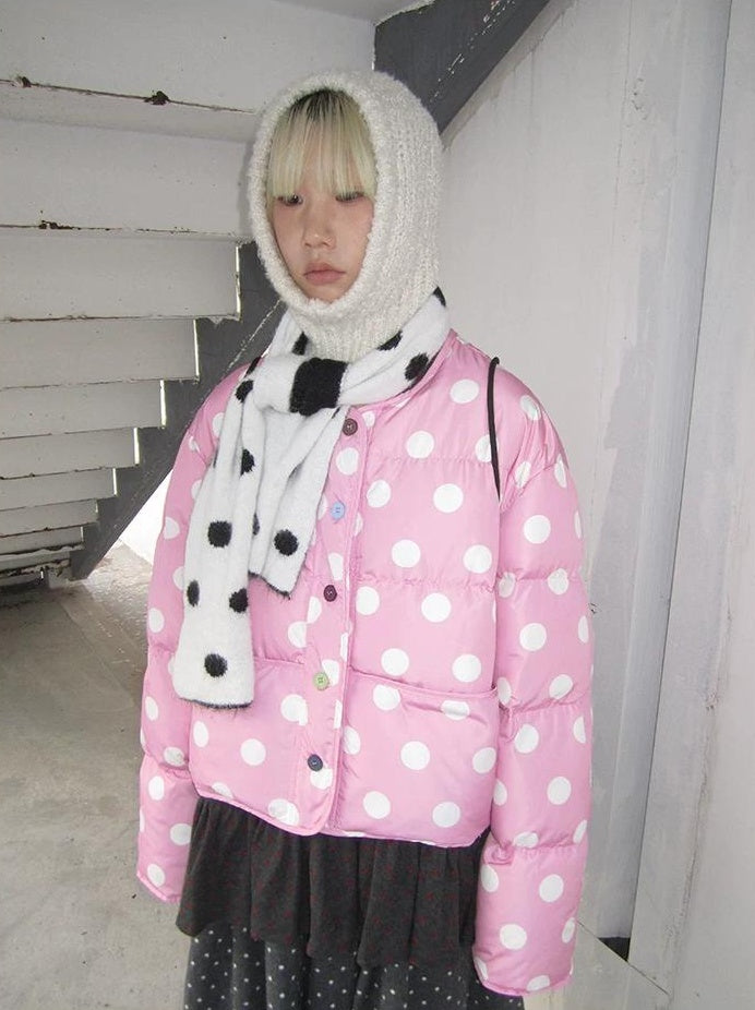 3months |  COLOR COLLISION POLKA DOT JACKET【ID:TN00024】