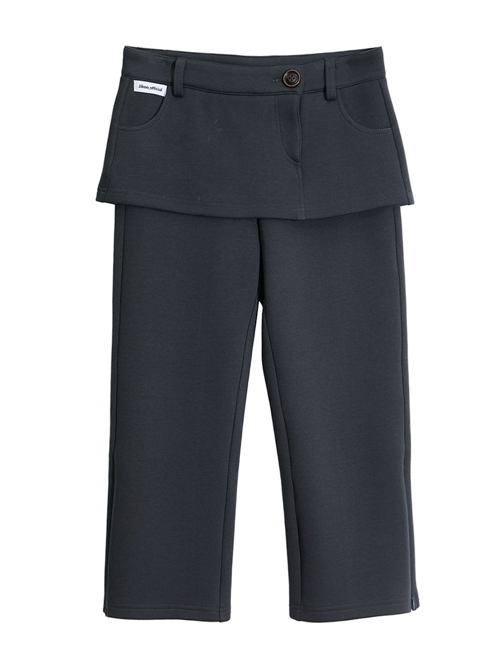 Apron Line Cropped Flare Pants (2color)