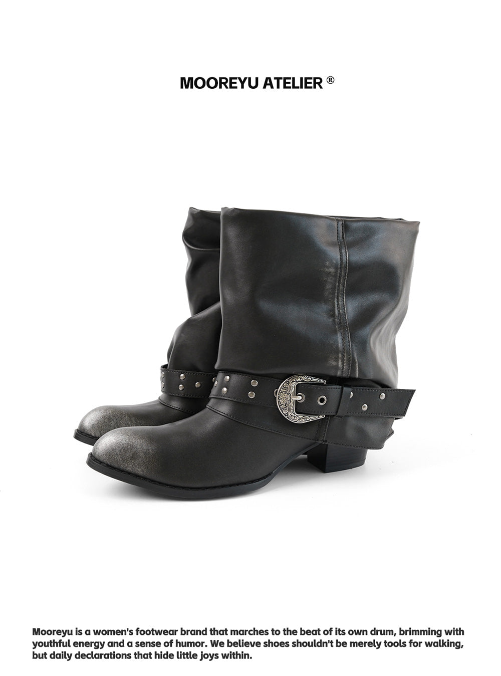 Wild Roof Light Stacked Western Boots