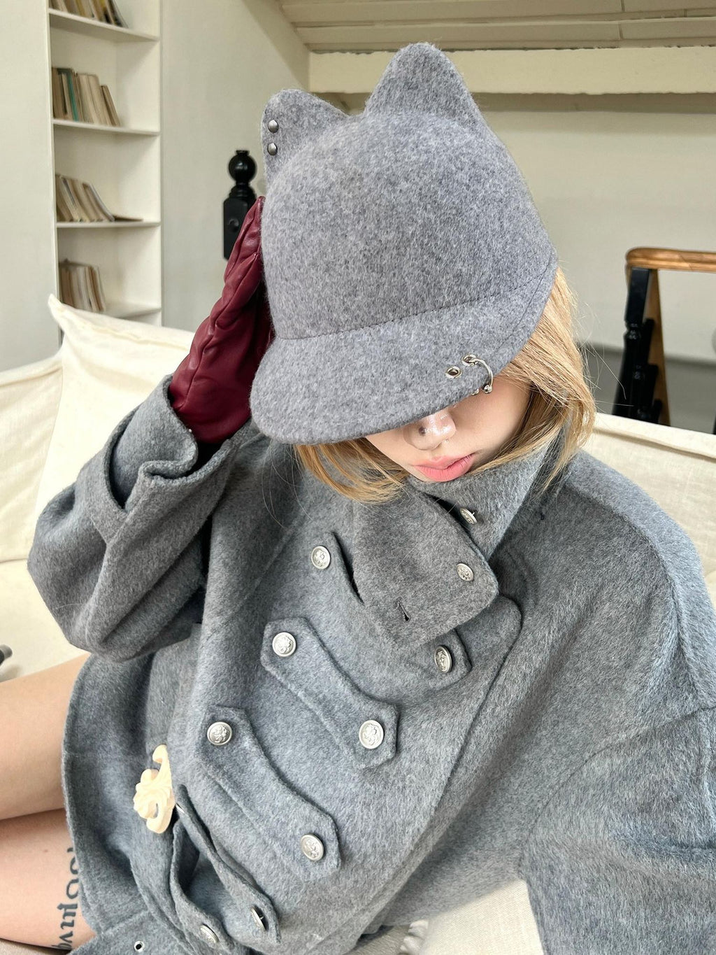 Cozy Wool Adjustable Casual Unisex Riding Cap Flat Brim Hats
