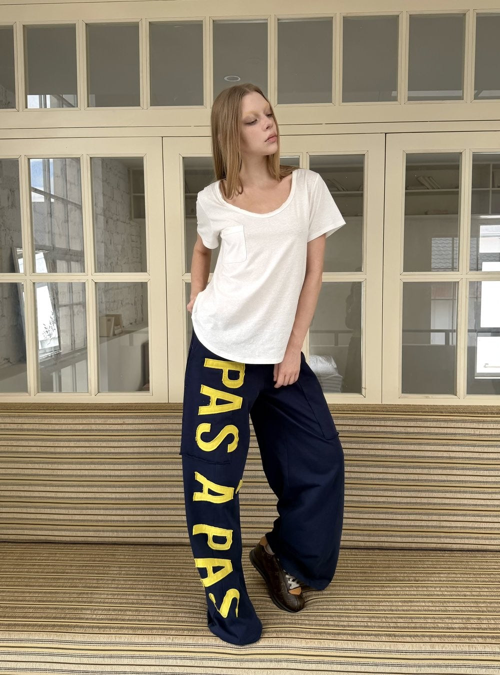 White Linen Pocket Top