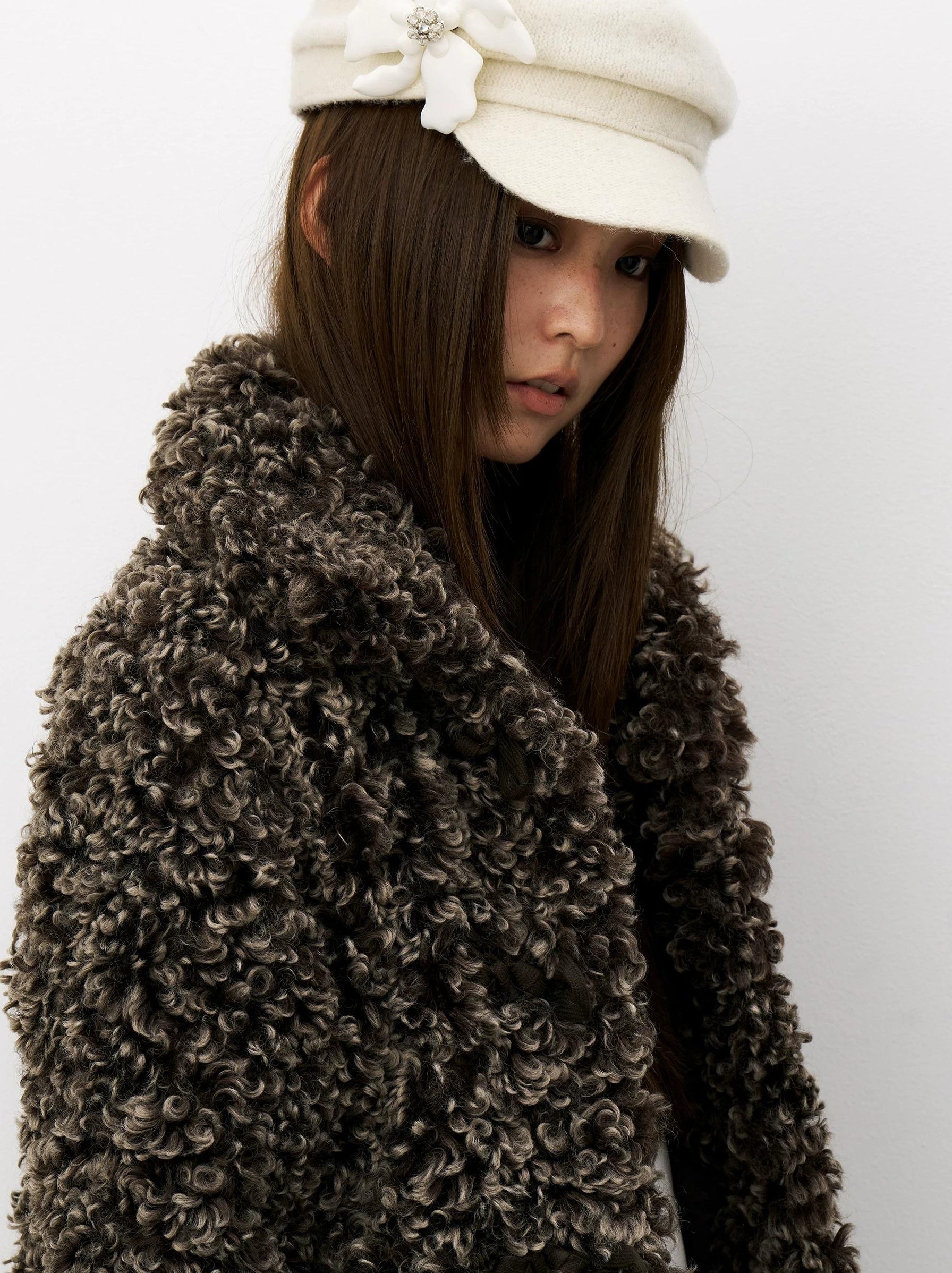 THELIGHT | THREE-DIMENSIONAL WOOL BERET CAP【ID:TN00120】