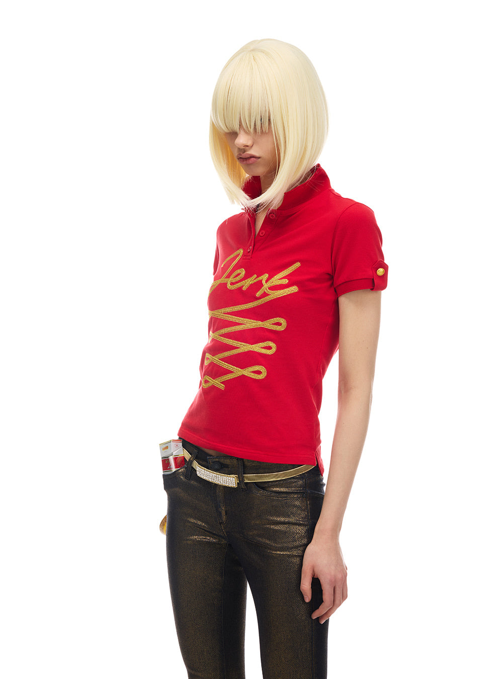 Royal Script Cord Polo Top
