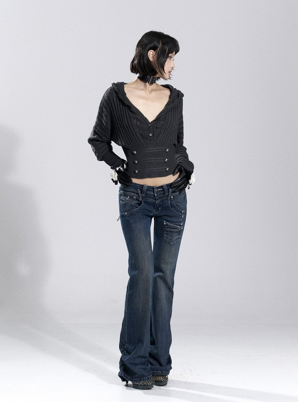 Fade Chain Denim Pants