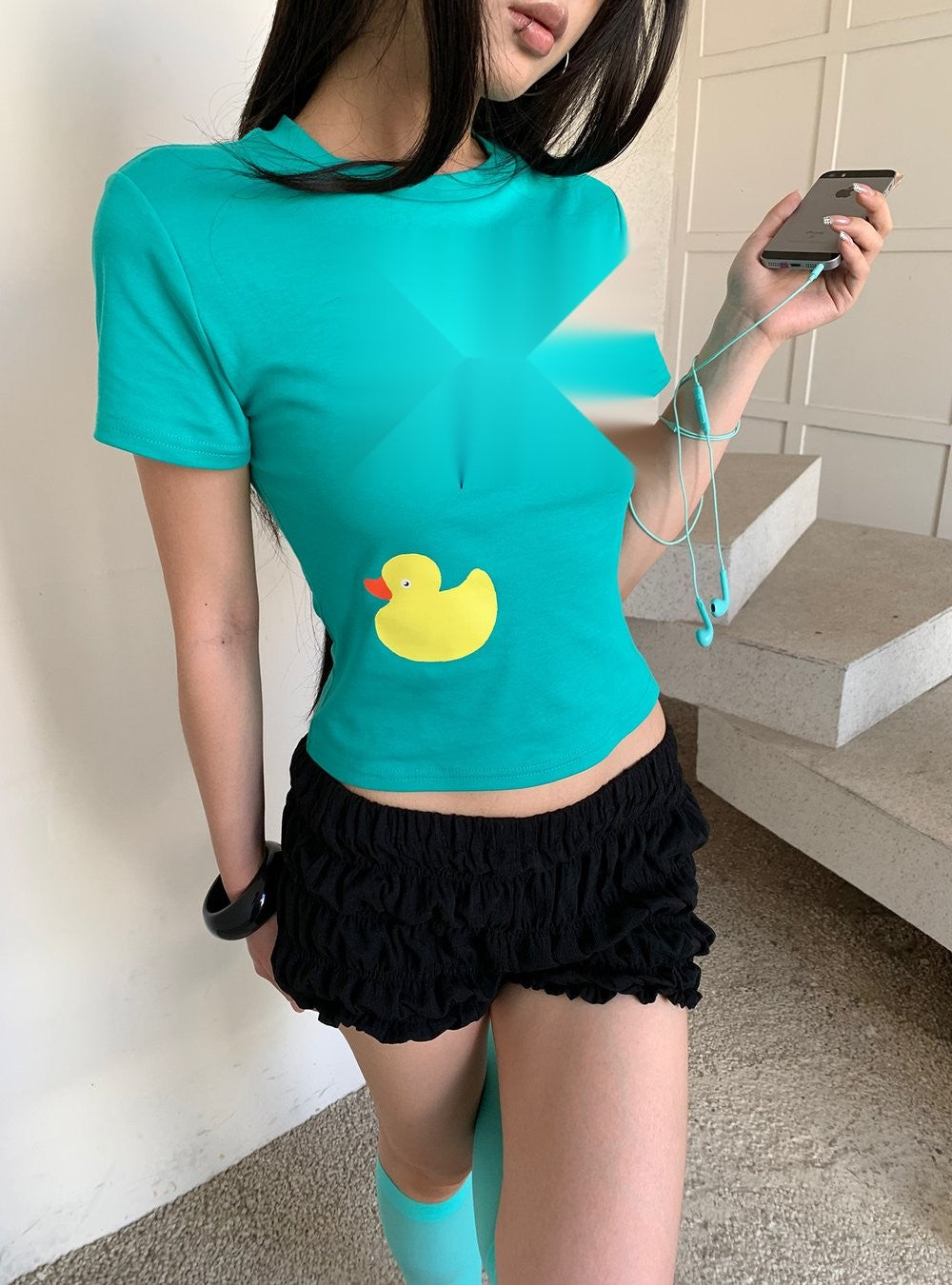 Lake Duck Print Top