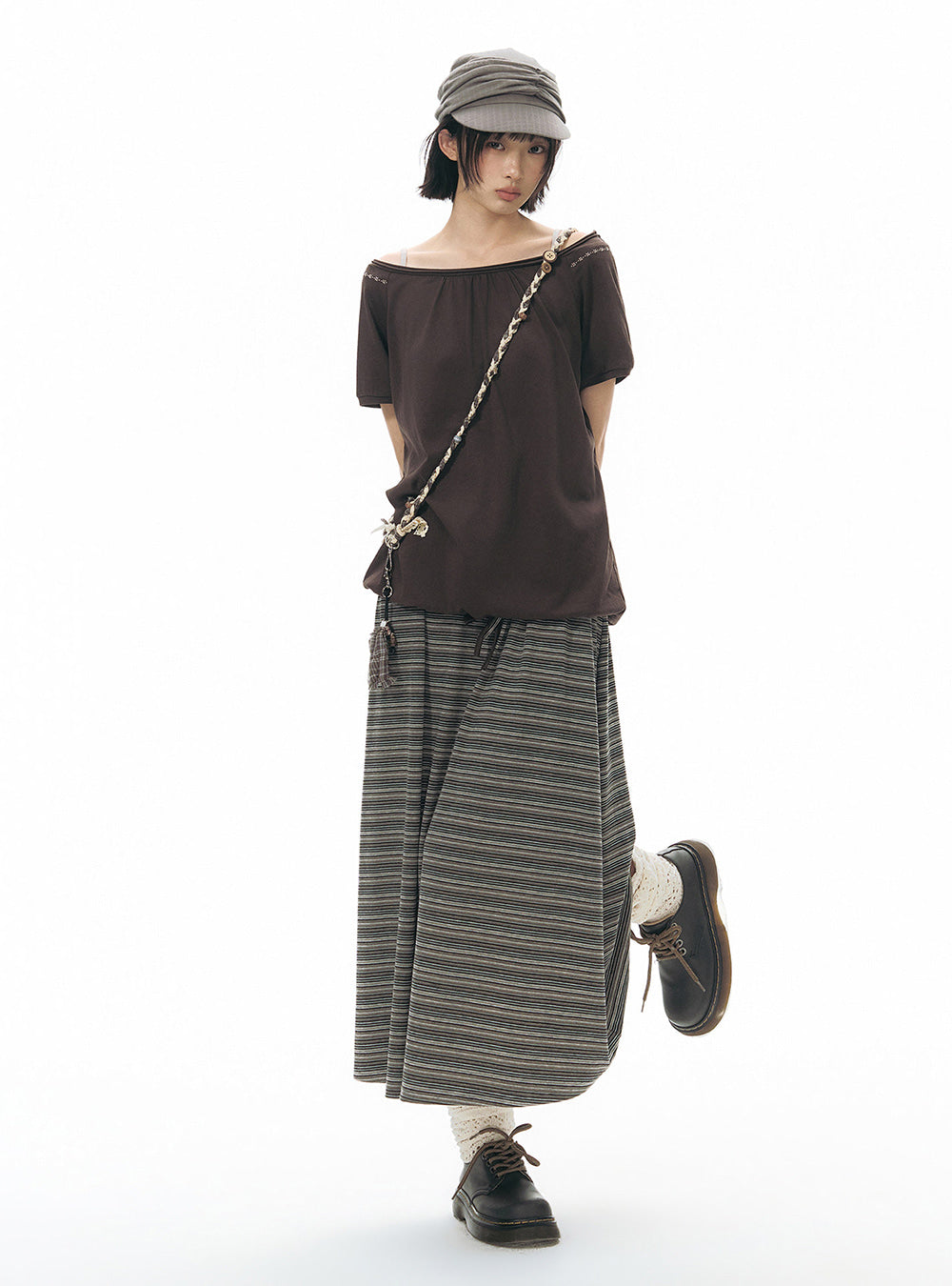 Drift Off-Shoulder Gather Top (2color)