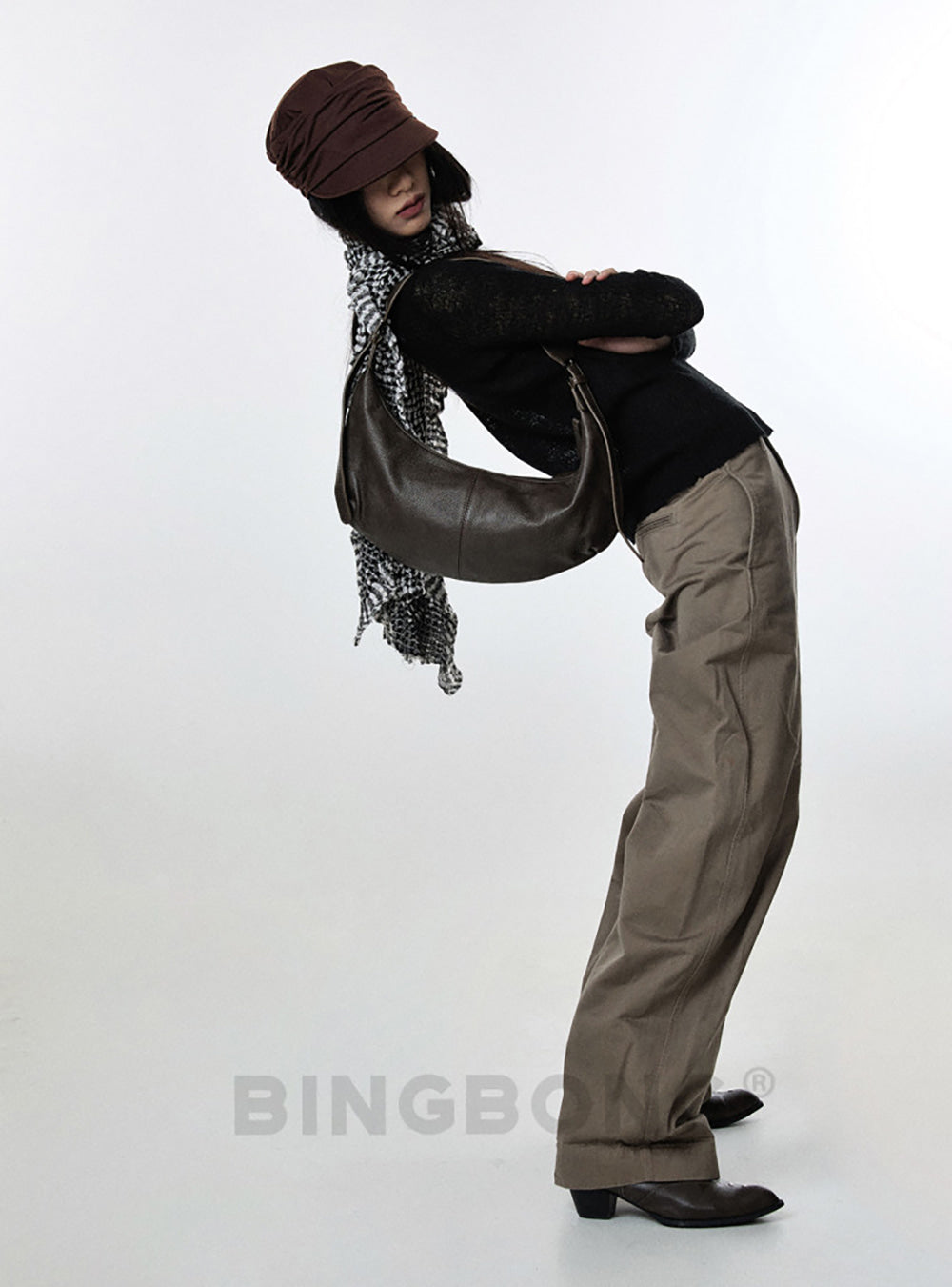 Soft Crescent Hobo Bag (2color)