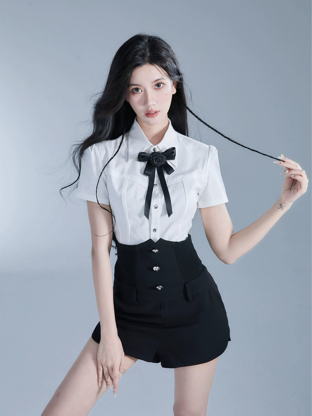 White long sleeved shirt