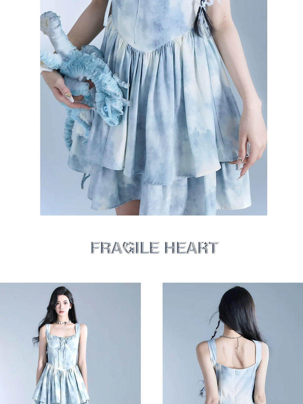 Tie Dye Print Tiered Short Bustier Dress With Wide Straps