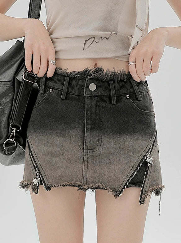 Black gradient denim