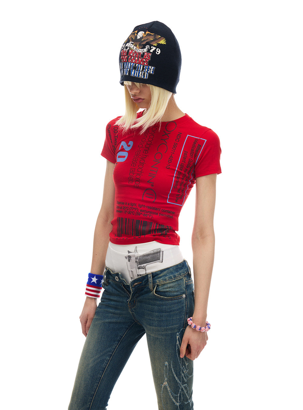 Oxy Label Graphic Slim Top