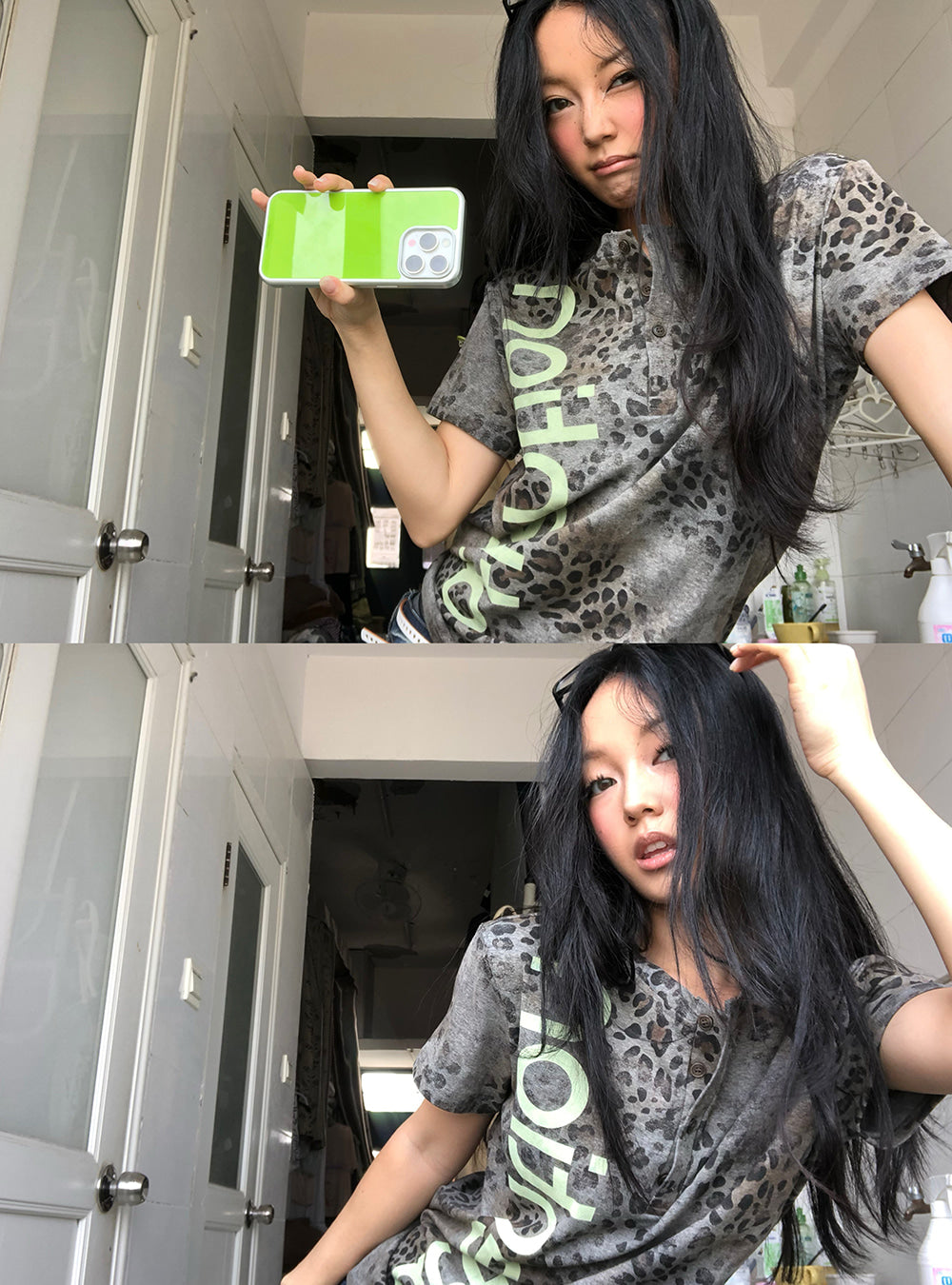 Attention Leopard Print T-Shirt