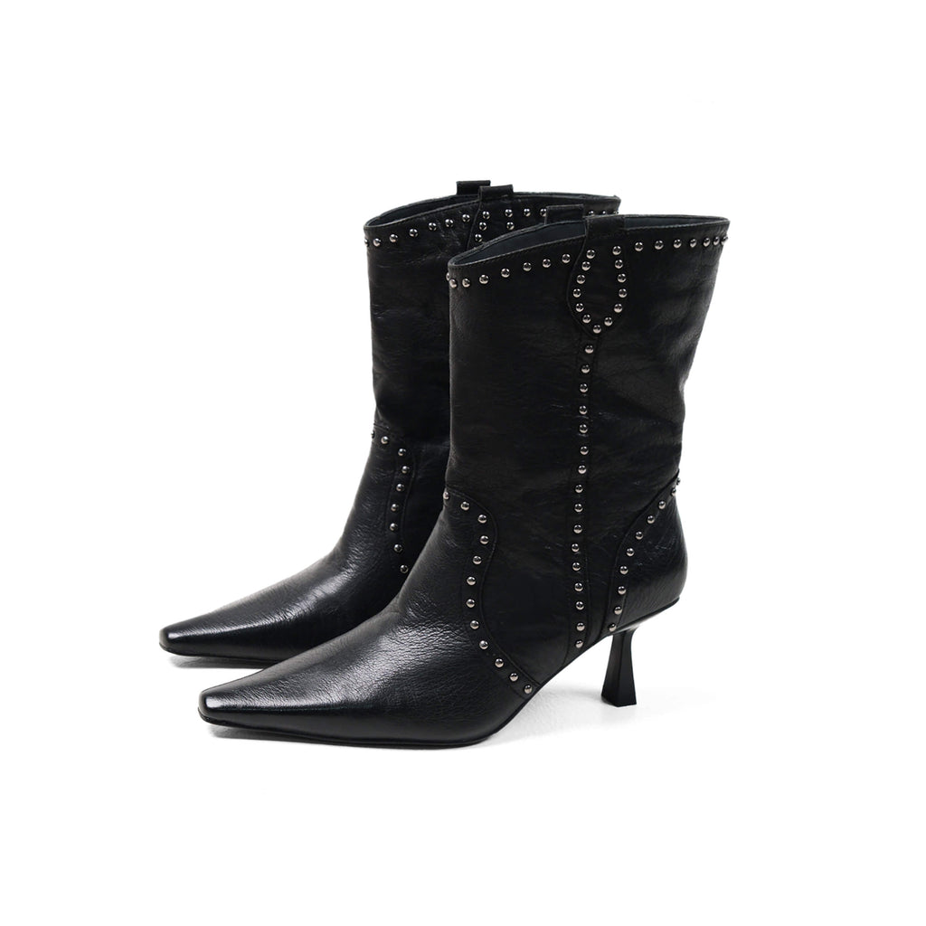 Wild Edge Rivet Boots (2color)