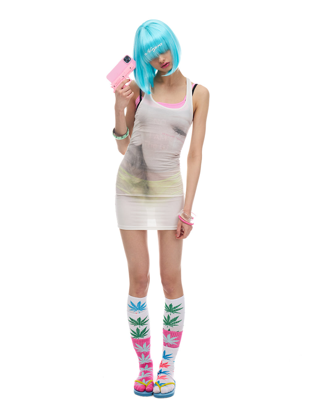 Afterimage Sheer Bodycon Dress