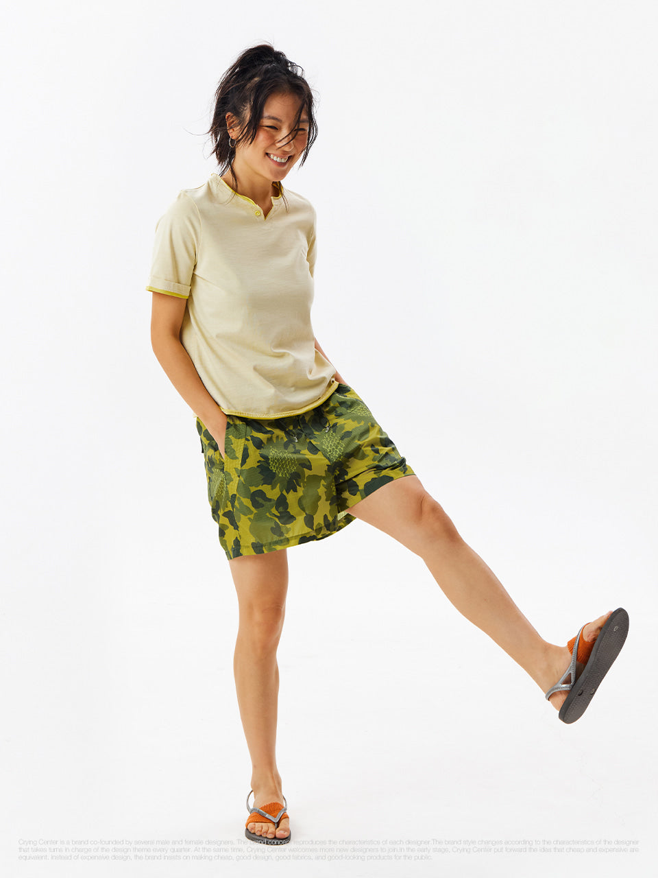 CryingCenter Floral Cargo Shorts