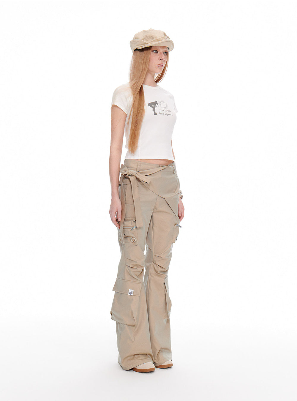 Wrap Cargo Flare Sculpt Pants