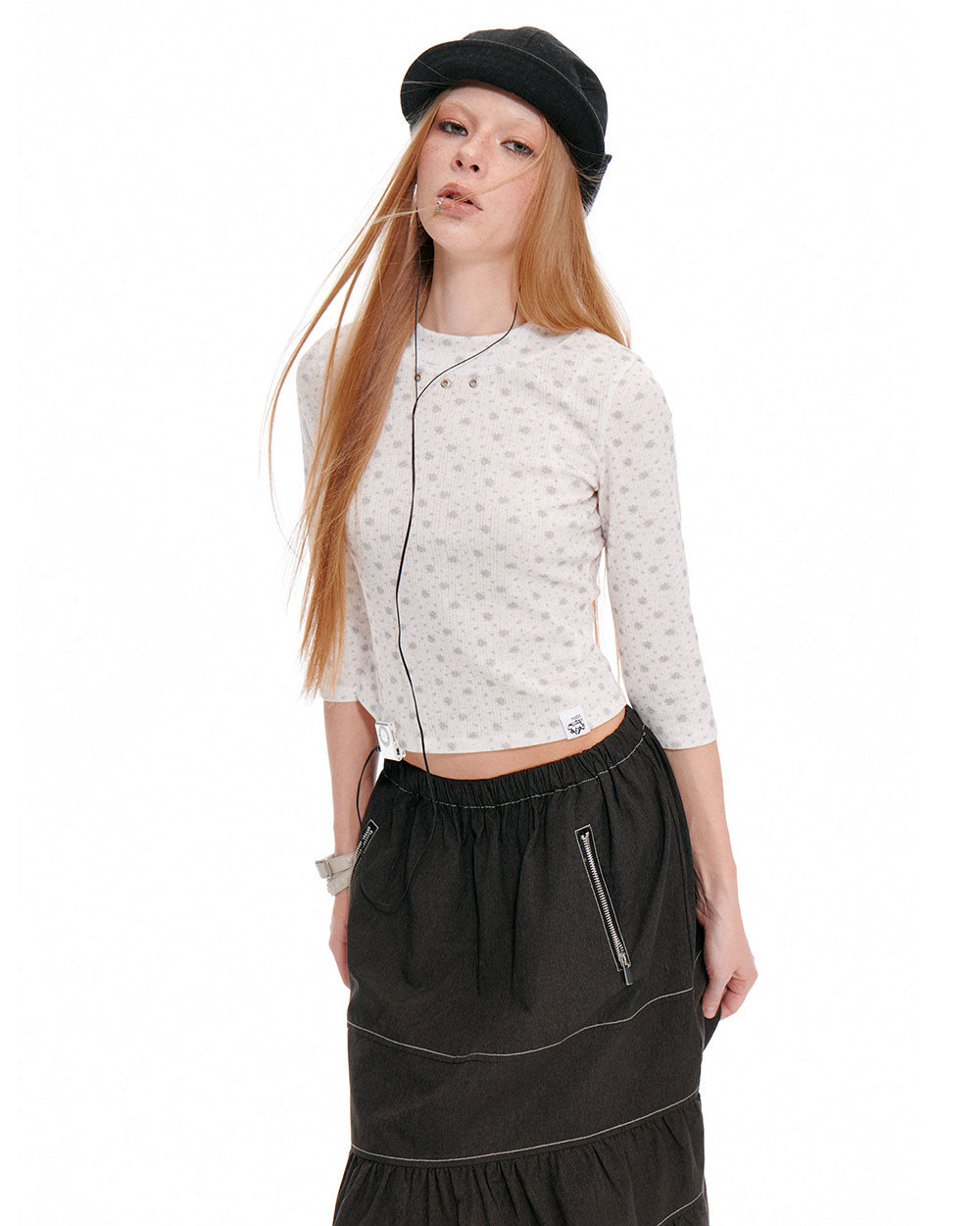 Petal Whisper Slim Top