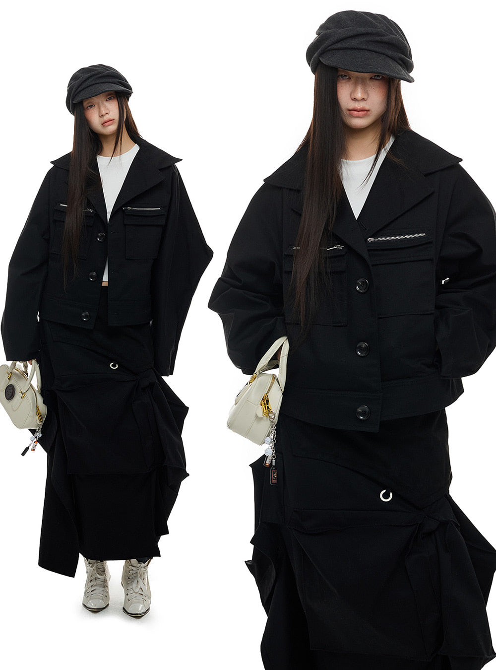 Structured Utility Pocket Jacket