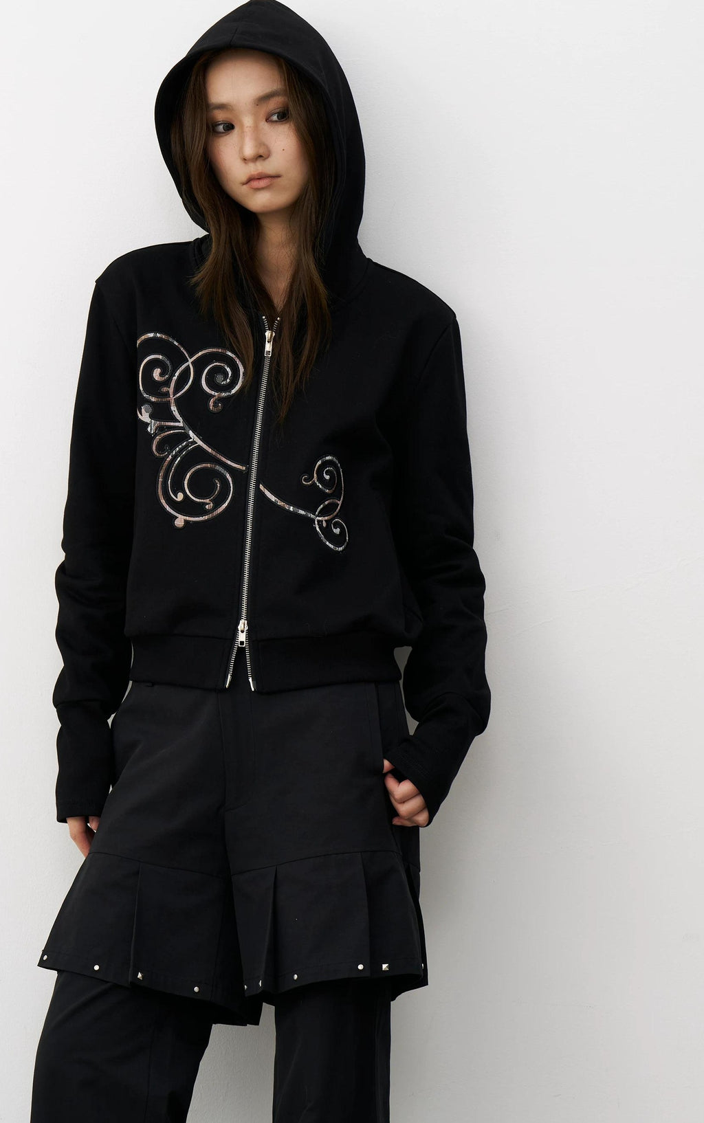 THELIGHT | RETRO HOODED CARDIGAN SWEATER【ID:TN00101】