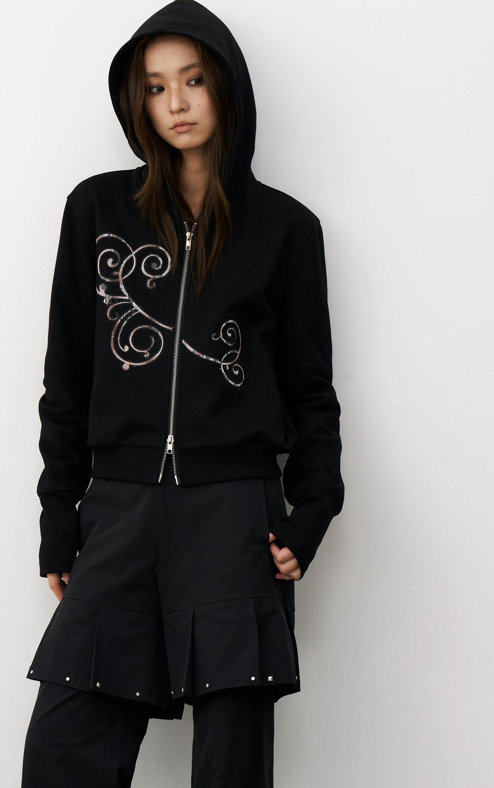 THELIGHT | RETRO HOODED CARDIGAN SWEATER【ID:TN00101】