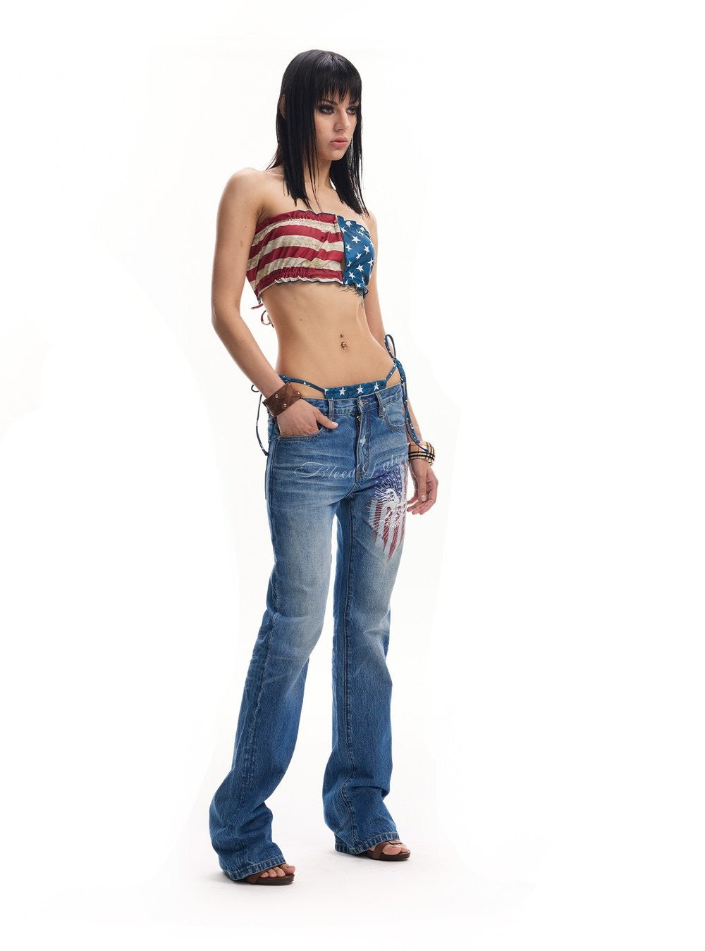 Solar Eagle Tailored Denim Pants