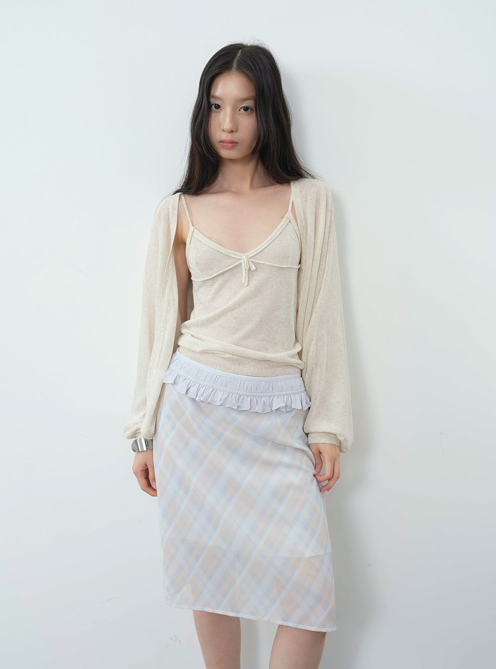 Bowtie Camisole & Cardigan (2color)