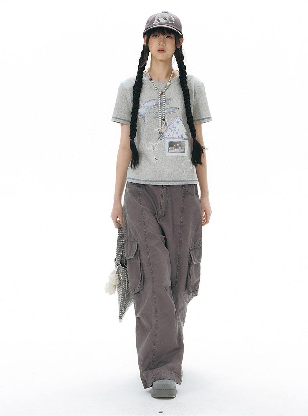 Adjustable Cargo Wide Pants (2color)