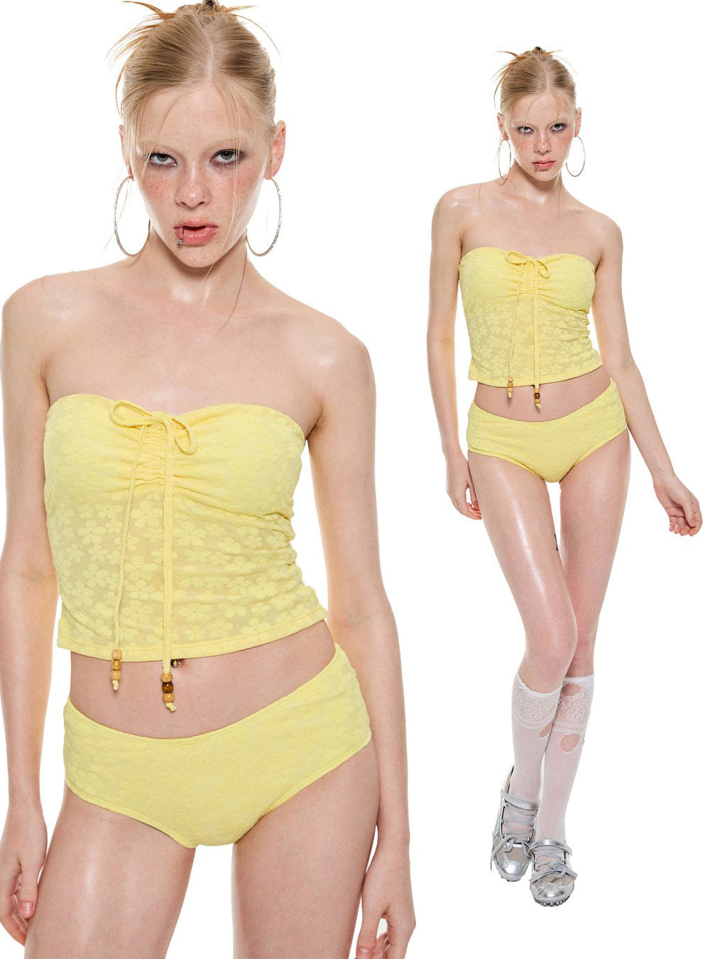 Daisy Gather Bikini Set (2Piece)