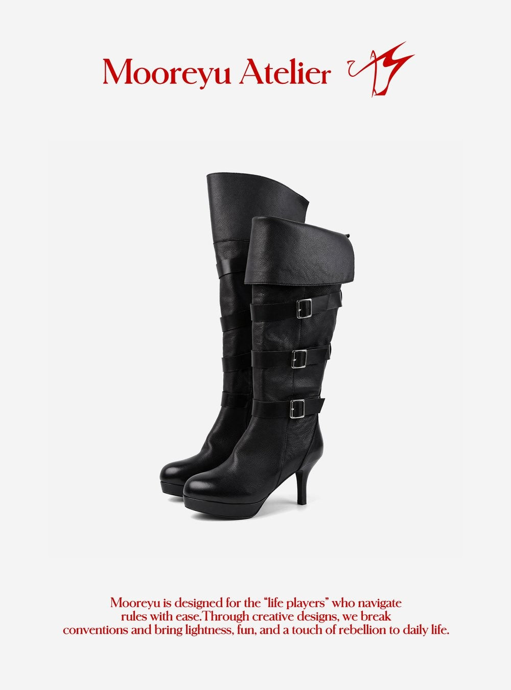 Rogue Buckle High Boots