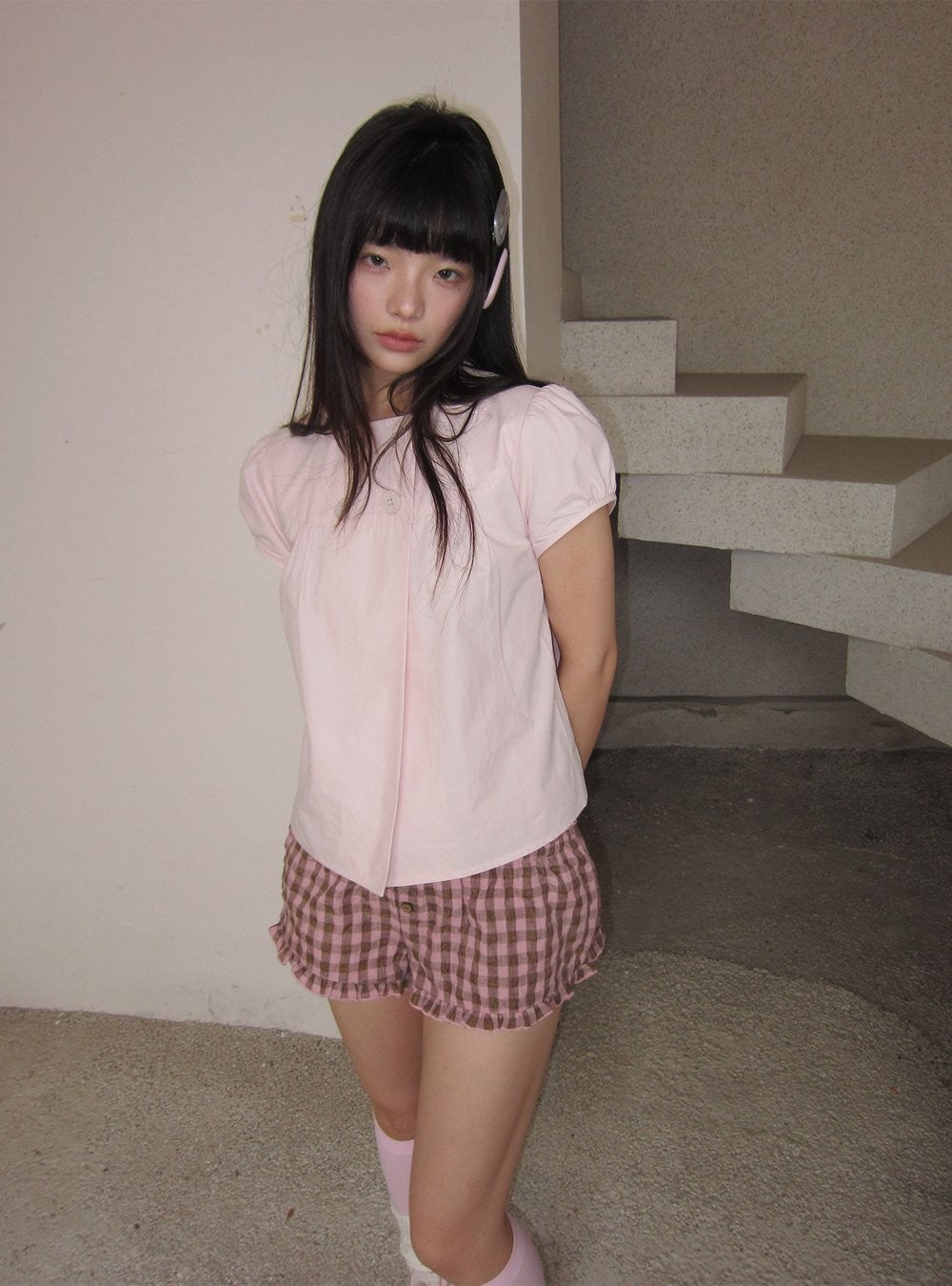 Dolly Button Puff Top