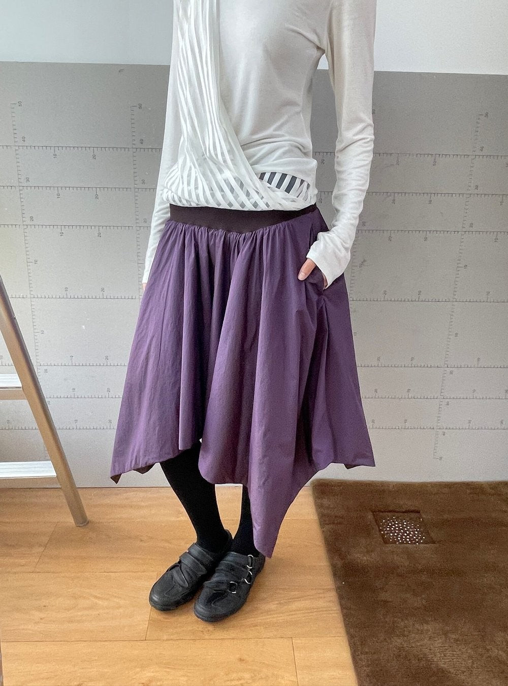 Dual Shade Padded Skirt