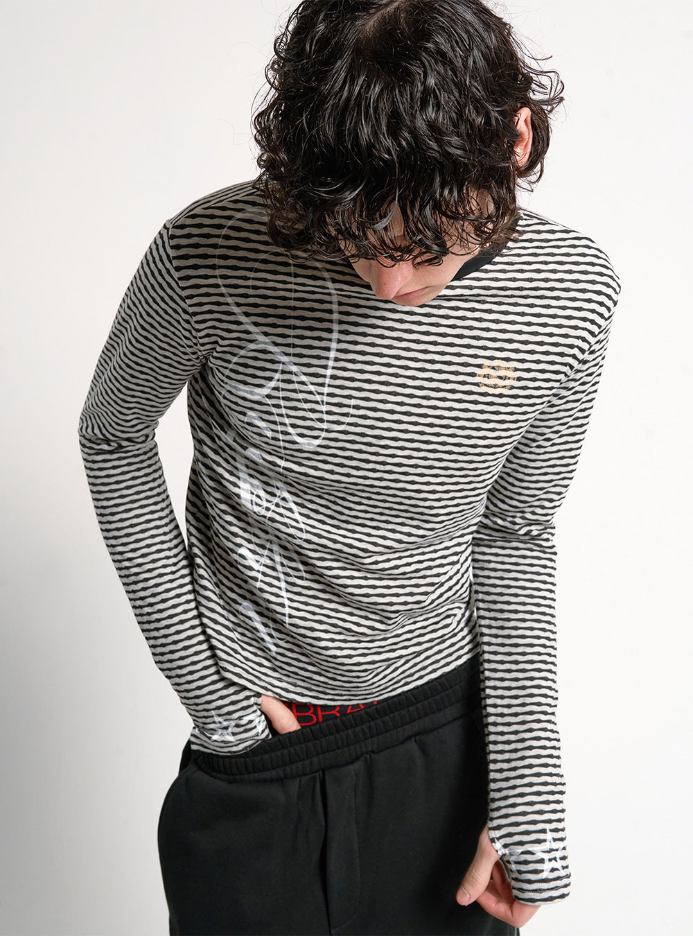 Static Ripple Stripe Top
