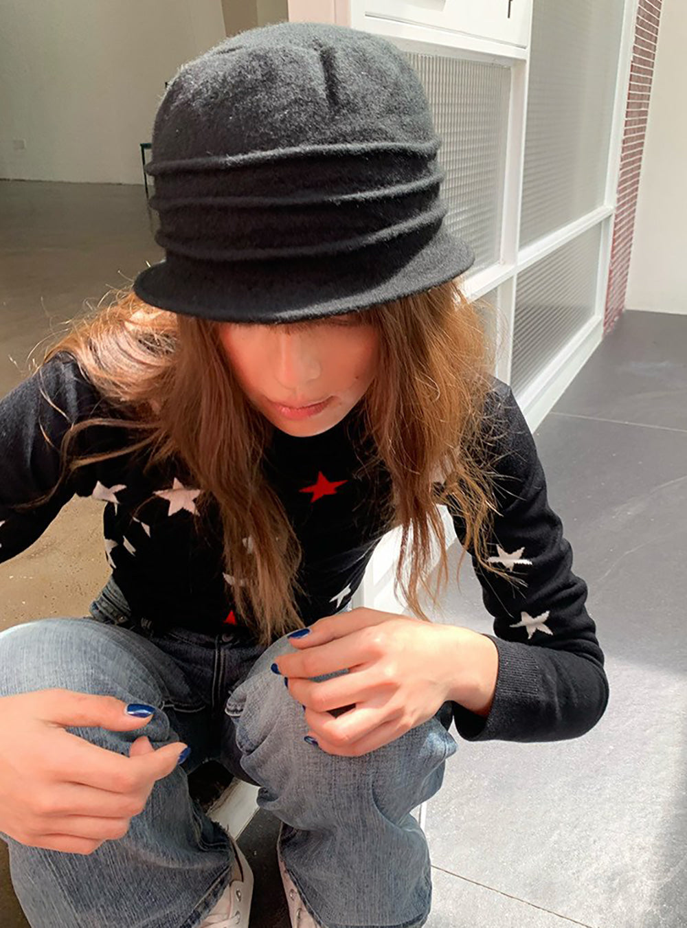 Layered Pleat Bucket Hat