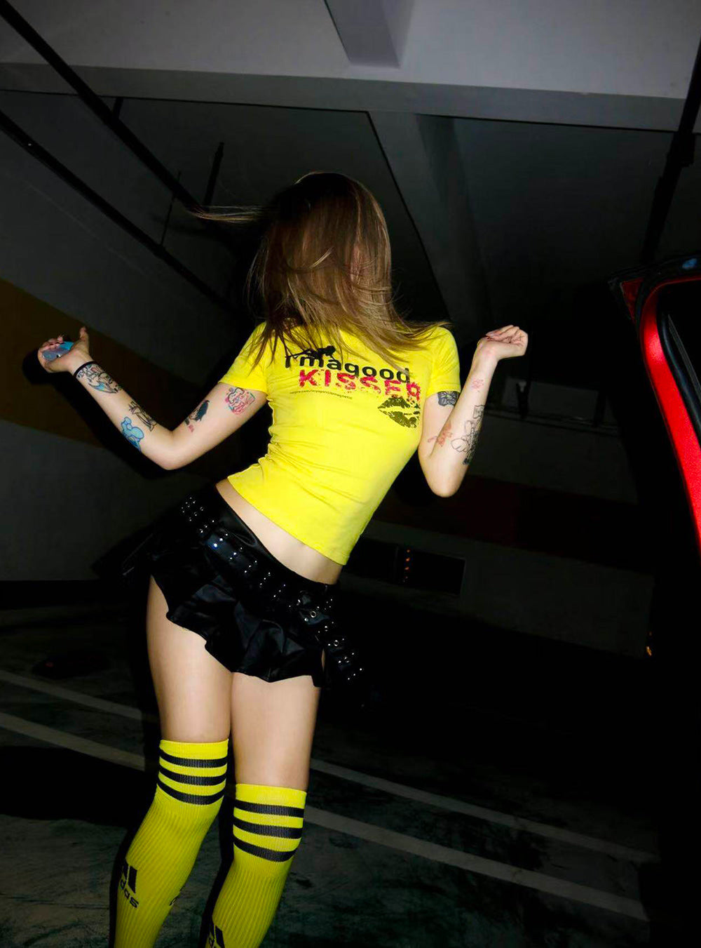 Pop Kiss Graphic Slim Top