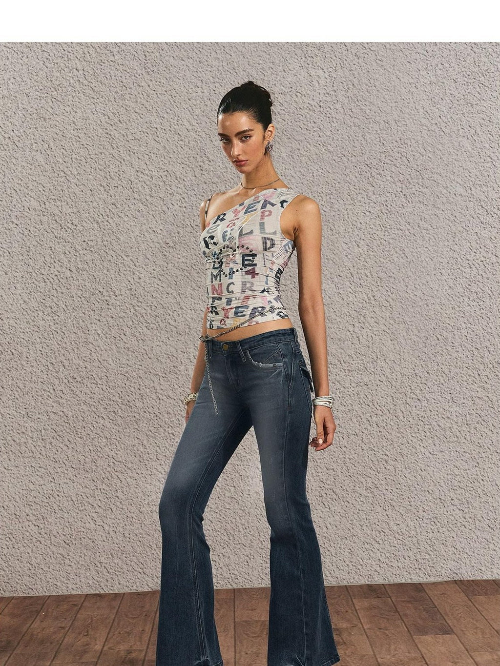 Original Backless Slim Fit Cropped Cotton Women Printed Letter Tank Tops