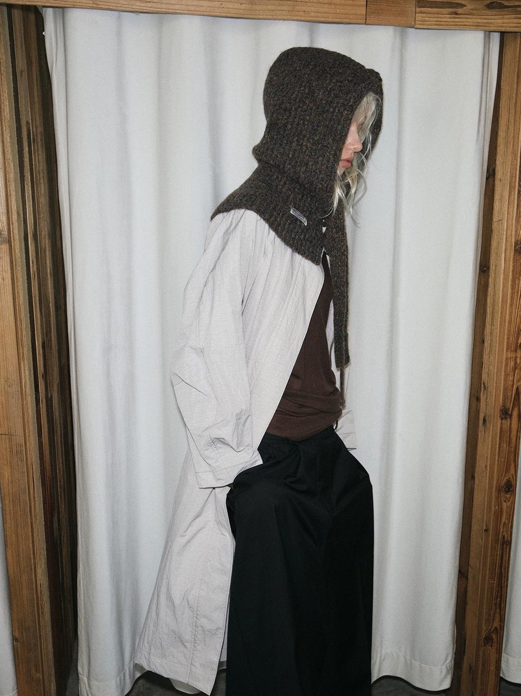 TRIA SELECT |  WINTER KNIT BALACLAVA SCARF HAT【ID:TN00004】