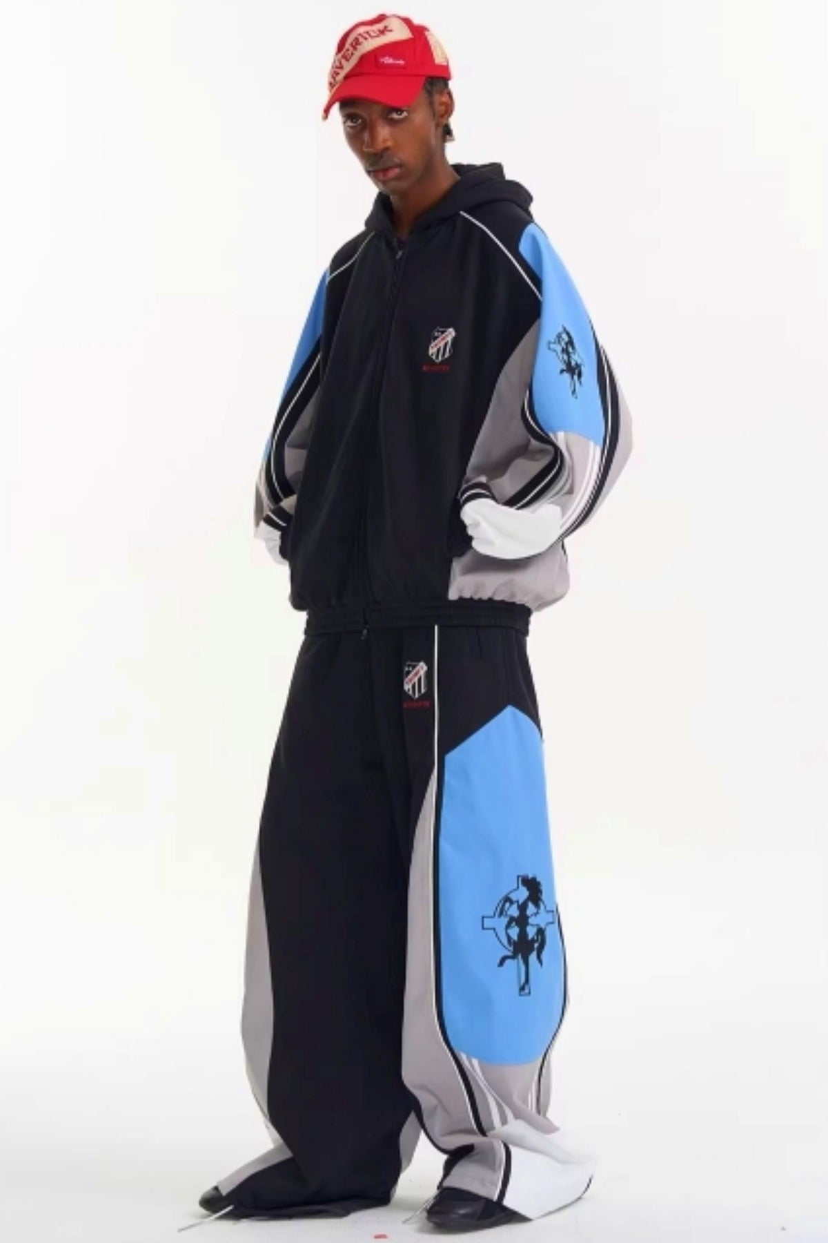 Contrasting Stitch Embroidered Jacket