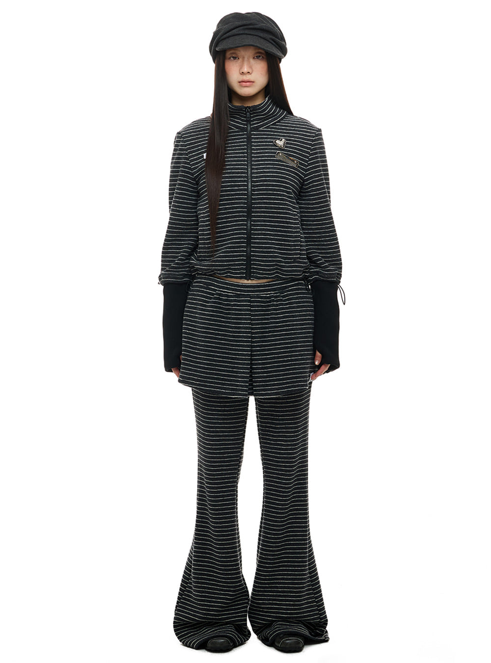 Twist Stripe Top & Skirt-Pants