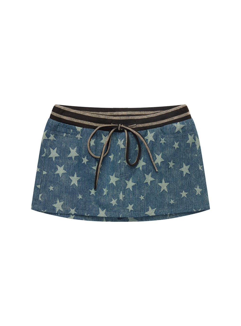 Starry Denim Mini Skirt