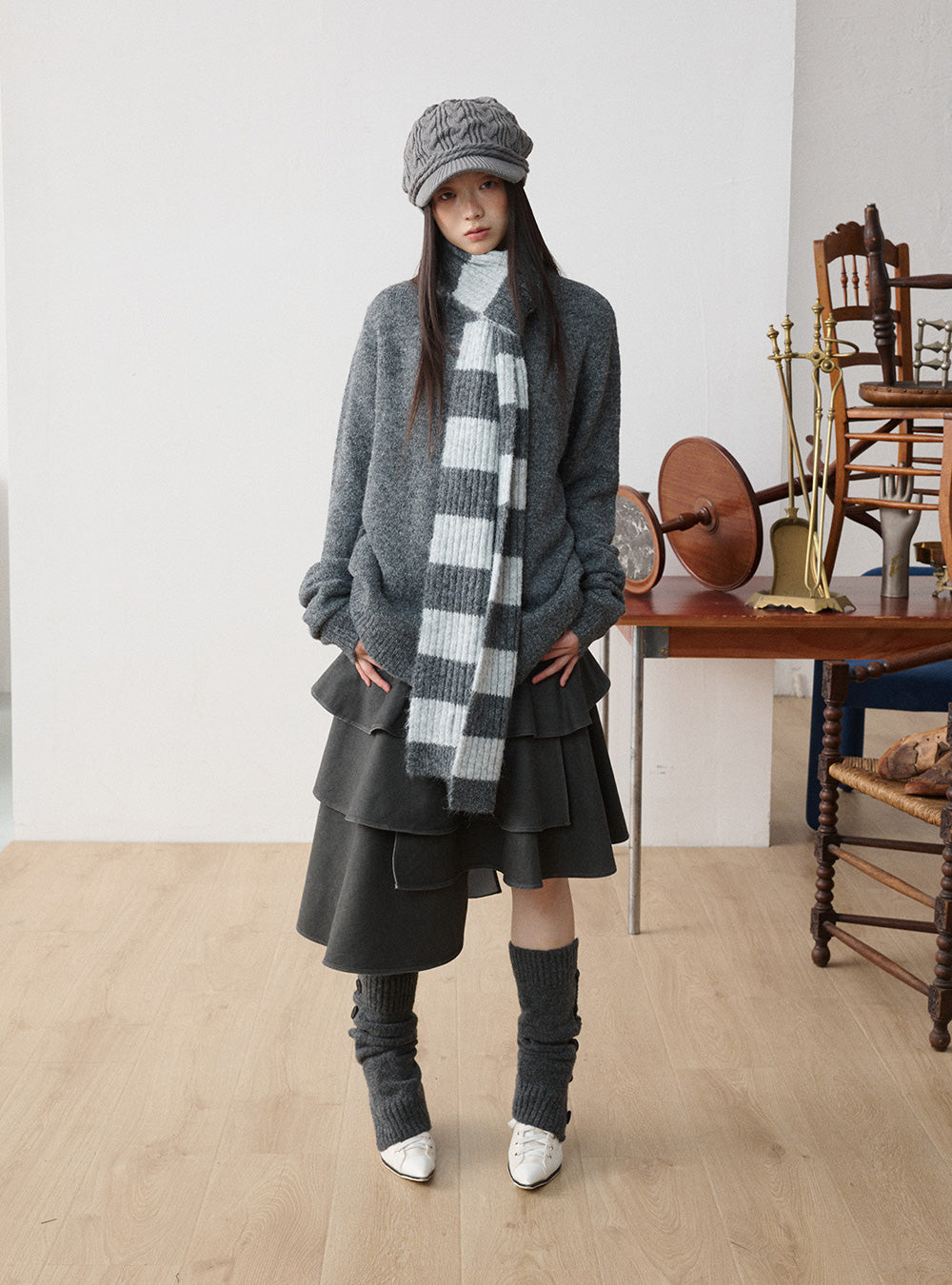 Soft Knitwear Two-Piece Cardigan Set