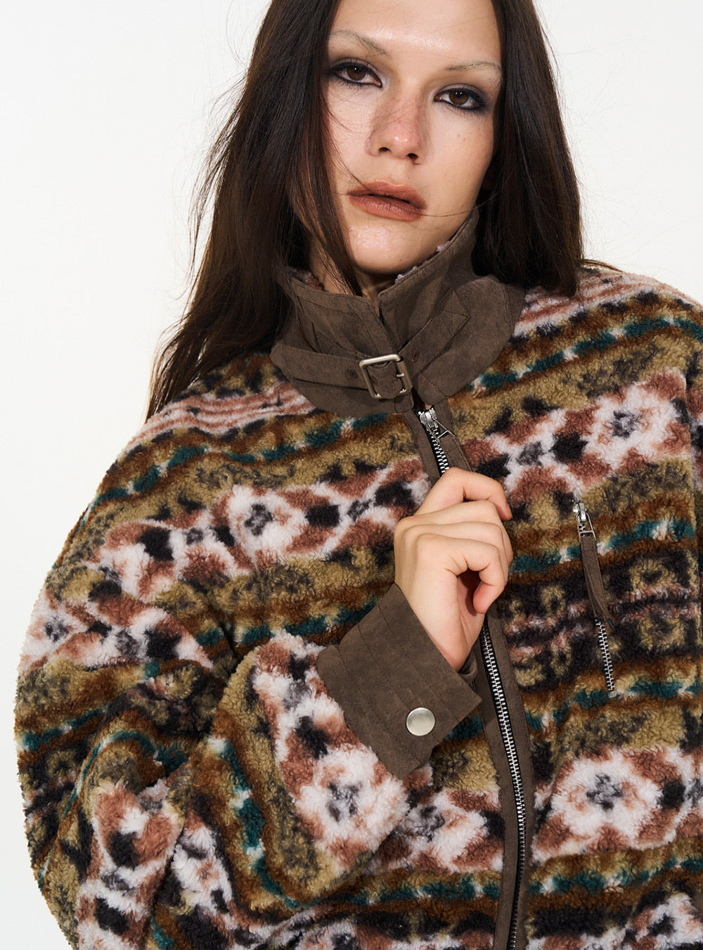 Nordic Patch Fleece Jacket (2color)