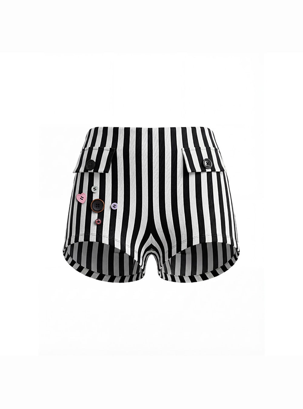 Rhythm Stripe Button Shorts