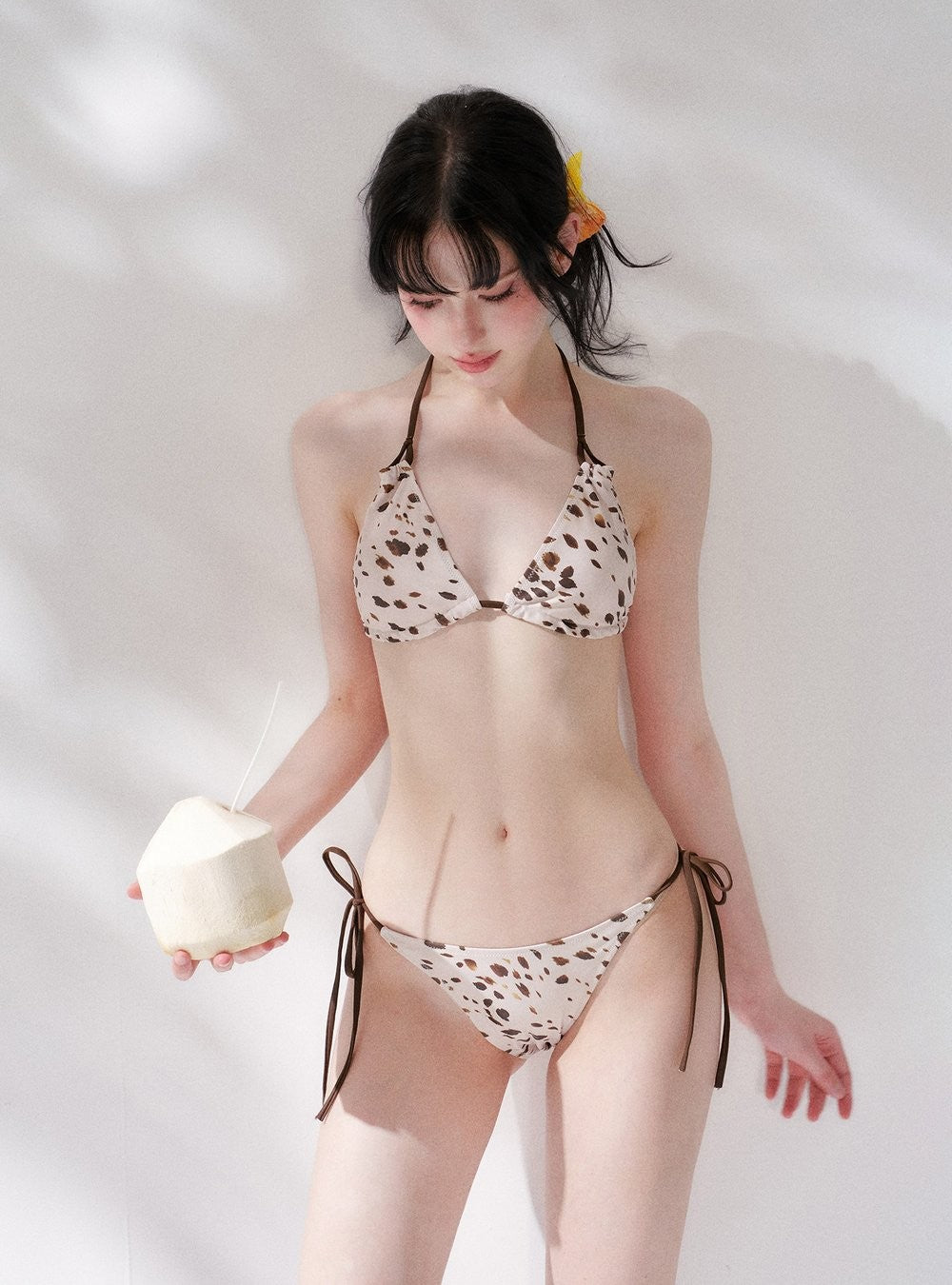 Leopard Spot Triangle Swim Set (3Piece)
